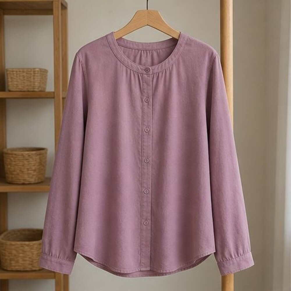 Mauve Peplum Top